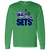 Retro New York Sets long sleeve shirt featuring vintage WTT tennis team logo in Irish green