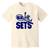 Vintage-style New York Sets WTT T-shirt with retro 1970s tennis team logo graphic in ivory
