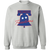Retro Philadelphia Freedoms crewneck pullover sweatshirt featuring vintage WTT tennis team logo in sport grey
