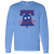 Retro Philadelphia Freedoms long sleeve shirt featuring vintage WTT tennis team logo in Carolina blue