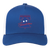 Vintage Philadelphia Freedoms World Team Tennis trucker cap with seamless 5-panel front and retro logo in royal blue/white