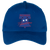 Vintage Philadelphia Freedoms World Team Tennis twill cap with seamless 5-panel front and retro logo in royal blue