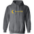 Retro Phoenix Racquets pullover hoodie featuring vintage WTT tennis team logo in dark heather