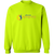 Retro Phoenix Racquets crewneck pullover sweatshirt featuring vintage WTT tennis team logo in safety green