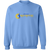 Retro Phoenix Racquets crewneck pullover sweatshirt featuring vintage WTT tennis team logo in Carolina blue