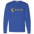 Retro Phoenix Racquets long sleeve shirt featuring vintage WTT tennis team logo in royal blue