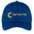 Vintage Phoenix Racquets World Team Tennis twill cap with seamless 5-panel front and retro logo in royal blue