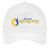 Vintage Phoenix Racquets World Team Tennis twill cap with seamless 5-panel front and retro logo in white