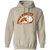 Retro Phoenix Sunsets pullover hoodie featuring vintage WTT tennis team logo in sand
