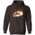 Retro Phoenix Sunsets pullover hoodie featuring vintage WTT tennis team logo in dark chocolate brown