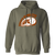 Retro Phoenix Sunsets pullover hoodie featuring vintage WTT tennis team logo in military green