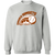 Retro Phoenix Sunsets crewneck pullover sweatshirt featuring vintage WTT tennis team logo in sport grey