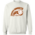 Retro Phoenix Sunsets crewneck pullover sweatshirt featuring vintage WTT tennis team logo in white