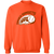 Retro Phoenix Sunsets crewneck pullover sweatshirt featuring vintage WTT tennis team logo in orange