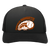 Vintage x World Team Tennis trucker cap with seamless 5-panel front and retro logo in black/black