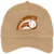 Vintage Phoenix Sunsets World Team Tennis twill cap with seamless 5-panel front and retro logo in khaki