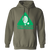 Retro Pittsburgh Triangles pullover hoodie featuring vintage WTT tennis team logo in military green