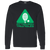 Retro Pittsburgh Triangles long sleeve shirt featuring vintage WTT tennis team logo in black