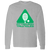 Retro Pittsburgh Triangles long sleeve shirt featuring vintage WTT tennis team logo in sport grey