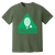Vintage-style Pittsburgh Triangles WTT T-shirt with retro 1970s tennis team logo graphic in hemp