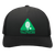 Pittsburgh Triangles World Team Tennis trucker cap with seamless 5-panel front and retro logo in black/black