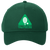 Vintage Pittsburgh Triangles World Team Tennis twill cap with seamless 5-panel front and retro logo in hunter green