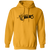 Retro San Diego Friars pullover hoodie featuring vintage WTT tennis team logo in gold
