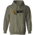 Retro San Diego Friars pullover hoodie featuring vintage WTT tennis team logo in military green