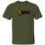 Vintage-style San Diego Friars WTT T-shirt with retro 1970s team logo graphic in military green