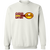 Retro San Francisco Golden Gaters crewneck pullover sweatshirt featuring vintage WTT tennis team logo in white