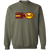 Retro San Francisco Golden Gaters crewneck pullover sweatshirt featuring vintage WTT tennis team logo in military green
