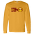 Retro San Francisco Golden Gaters long sleeve shirt featuring vintage WTT tennis team logo in gold