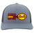 Vintage San Francisco Golden Gaters World Team Tennis trucker cap with seamless 5-panel front and retro logo in heather grey/light charcoal