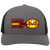 Vintage San Francisco Golden Gaters World Team Tennis trucker cap with seamless 5-panel front and retro logo in graphite/black