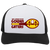 Vintage San Francisco Golden Gaters World Team Tennis trucker cap with seamless 5-panel front and retro logo in white/black
