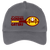 Vintage San Franciso Golden Gaters World Team Tennis twill cap with seamless 5-panel front and retro logo in charcoal grey