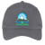 Vintage Sea Port Cascades World Team Tennis twill cap with seamless 5-panel front and retro logo in charcoal grey