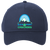 Vintage Sea Port Cascades World Team Tennis twill cap with seamless 5-panel front and retro logo in navy