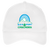 Vintage Sea Port Cascades World Team Tennis twill cap with seamless 5-panel front and retro logo in white