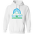 Vintage Sea Port Cascades pullover hoodie featuring vintage WTT tennis team logo in white