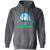 Vintage Sea Port Cascades pullover hoodie featuring vintage WTT tennis team logo in dark heather