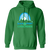 Vintage Sea Port Cascades pullover hoodie featuring vintage WTT tennis team logo in Irish green