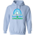 Vintage Sea Port Cascades pullover hoodie featuring vintage WTT tennis team logo in Carolina blue