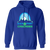 Vintage Sea Port Cascades pullover hoodie featuring vintage WTT tennis team logo in Royal blue