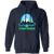 Vintage Sea Port Cascades pullover hoodie featuring vintage WTT tennis team logo in navy