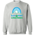 Retro Sea Port Cascades crewneck pullover sweatshirt featuring vintage WTT tennis team logo in sport grey