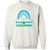 Retro Sea Port Cascades crewneck pullover sweatshirt featuring vintage WTT tennis team logo in white