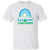 Vintage-style Sea Port Cascades WTT T-shirt with retro 1970s team logo graphic in white