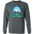 Retro Sea Port Cascades long sleeve shirt featuring vintage WTT tennis team logo in dark heather