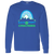 Retro Sea Port Cascades long sleeve shirt featuring vintage WTT tennis team logo in royal blue